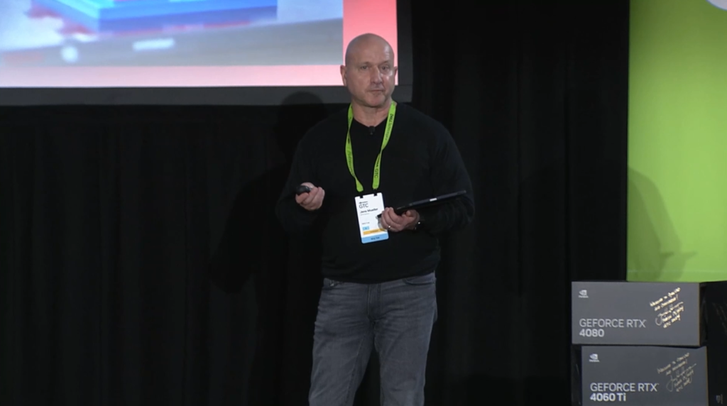 Jens Mueller at NVIDIA GTC event